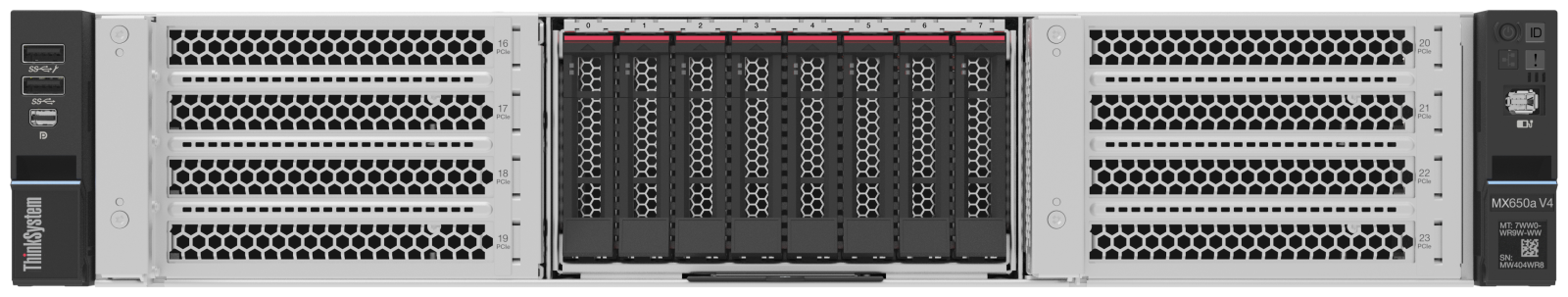 Lenovo ThinkAgile MX650a V4 with 2.5-inch drive bays
