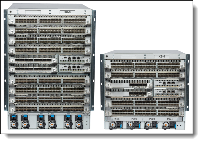 Brocade Gen 8 Director X8-8 (left) and X8-4 (right)