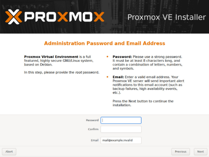 Set the root administrative password
