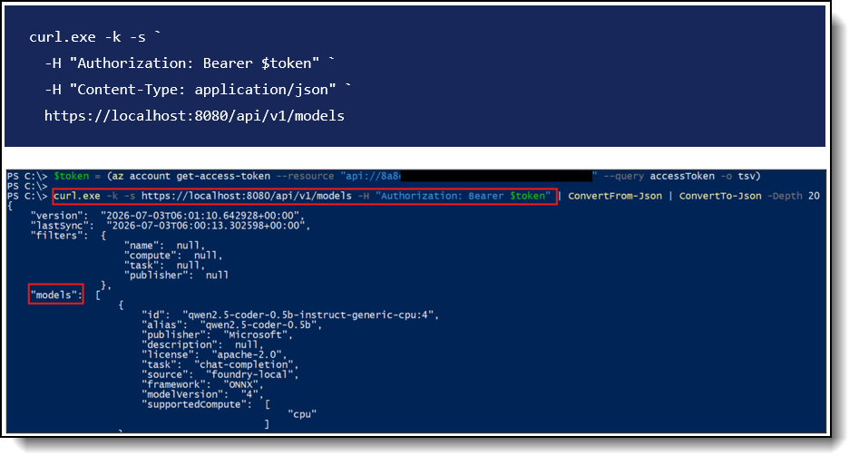 QUERY FOR AVAILABLE FOUNDRY LOCAL MODELS